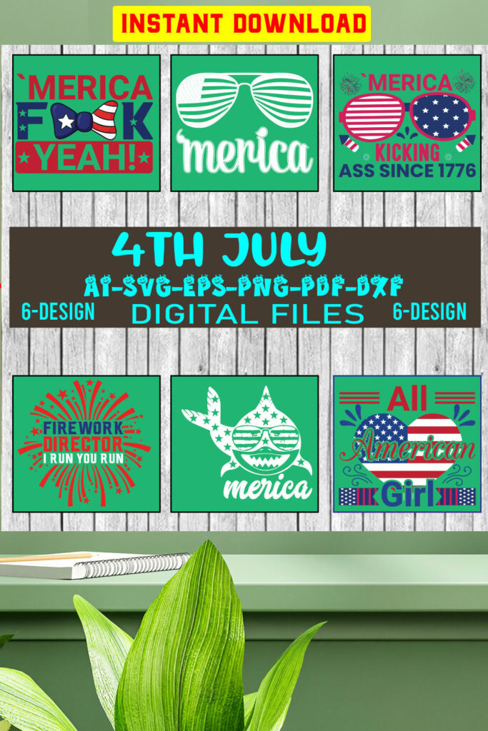 4th July Svg Bundle 4th Of July Bundle Svg Clipart Svg File For Cutting Machine Vol 02 3130