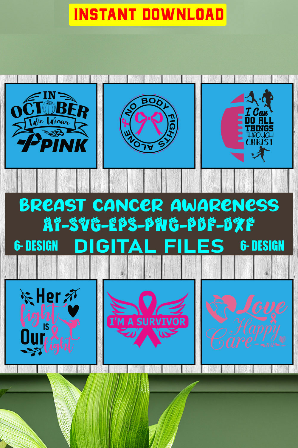 Breast Cancer Awareness T-shirt Design Bundle Vol-3 - MasterBundles