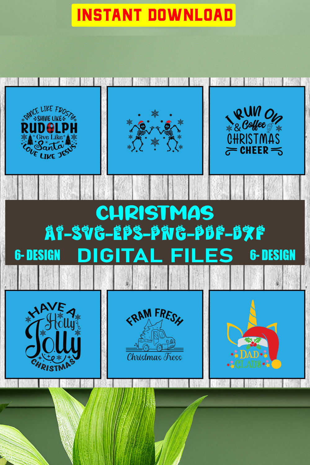 Christmas SVG Bundle Merry Christmas Svg Christmas Svg Christmas Ornaments svg Winter Svg Funny Christmas Bundle svg Vol-15 pinterest preview image.