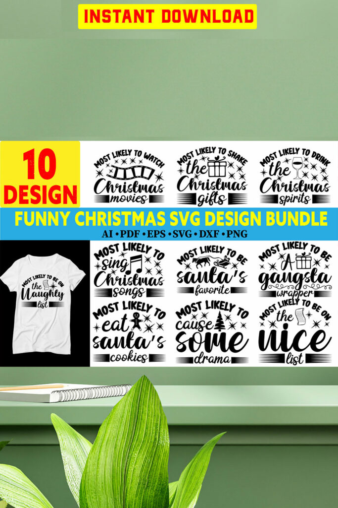 Christmas SVG Bundle / Funny Christmas SVG / Cut File / Cricut / Clip ...