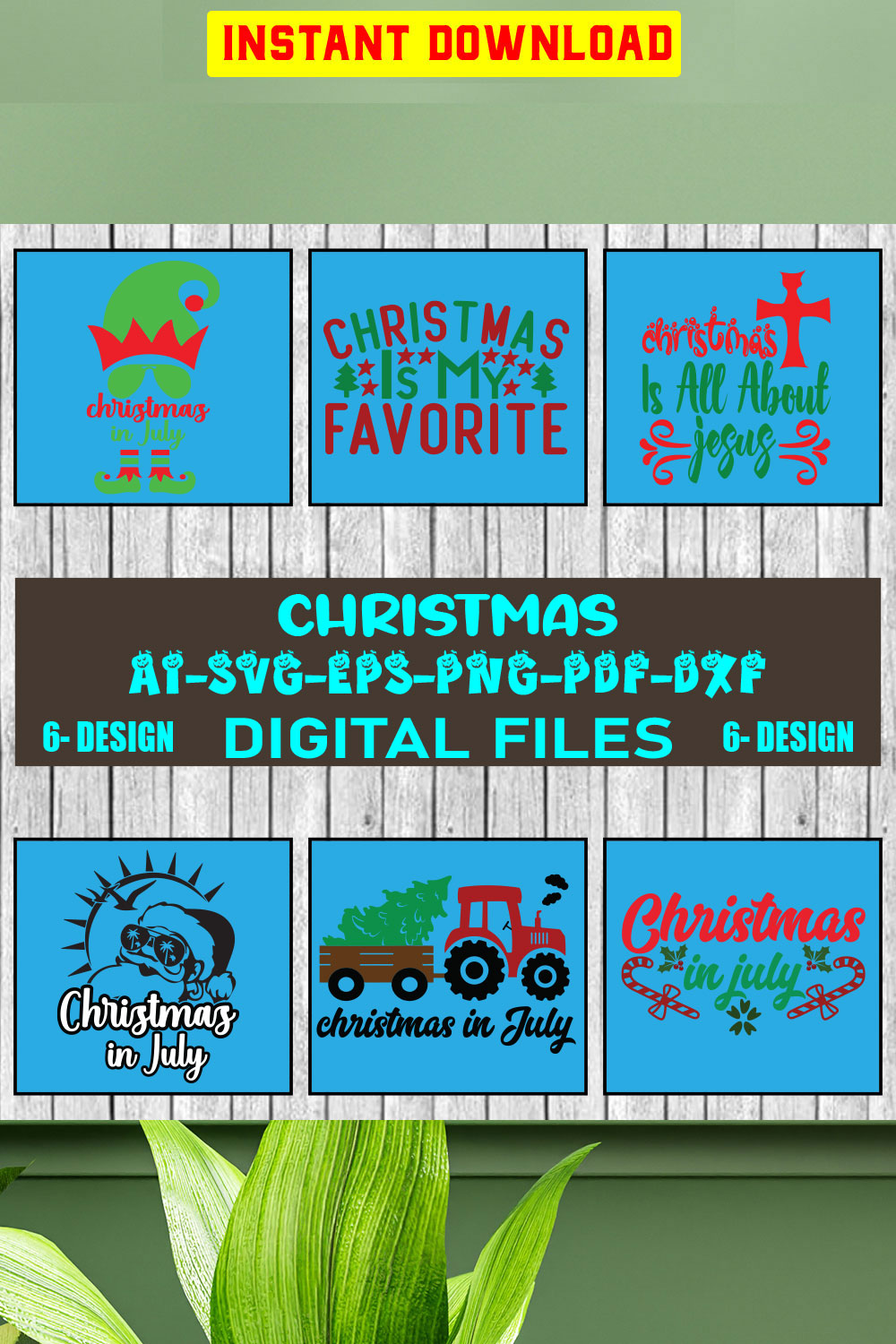 Christmas SVG Bundle Merry Christmas Svg Christmas Svg Christmas Ornaments svg Winter Svg Funny Christmas Bundle svg Vol-05 pinterest preview image.