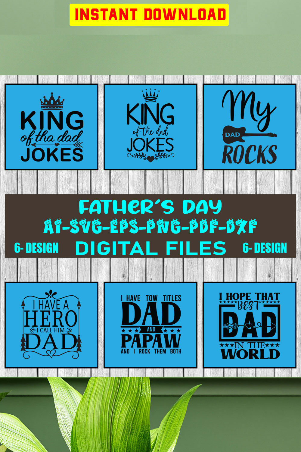 Dad Svg Bundle, Father's Day Svg Bundle, Dad Quotes Svg Bundle Vol-09 pinterest preview image.