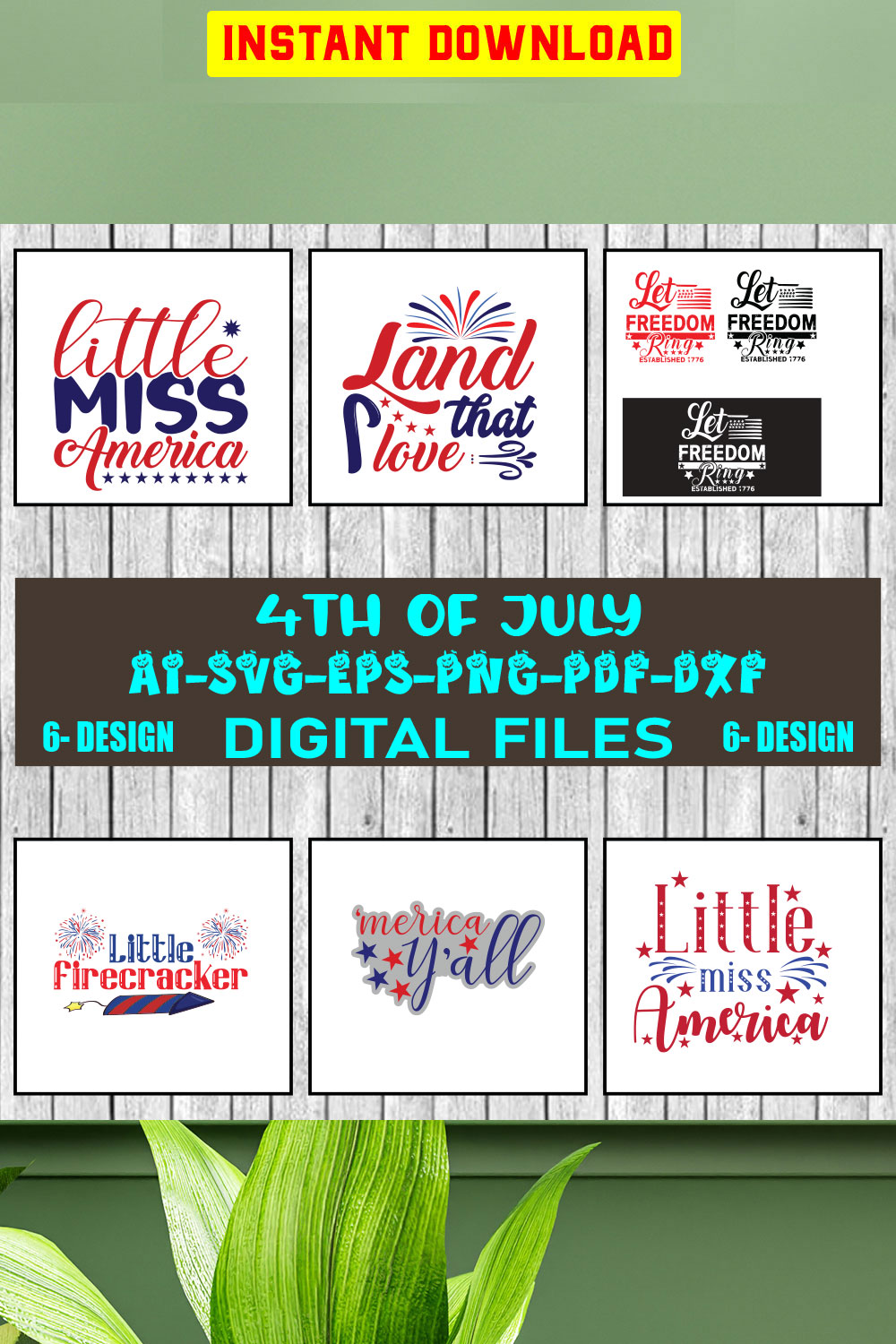 4th of july svg bundle, Fourth Of July Svg, 4th Of July Svg, America Svg, Vol-15 pinterest preview image.