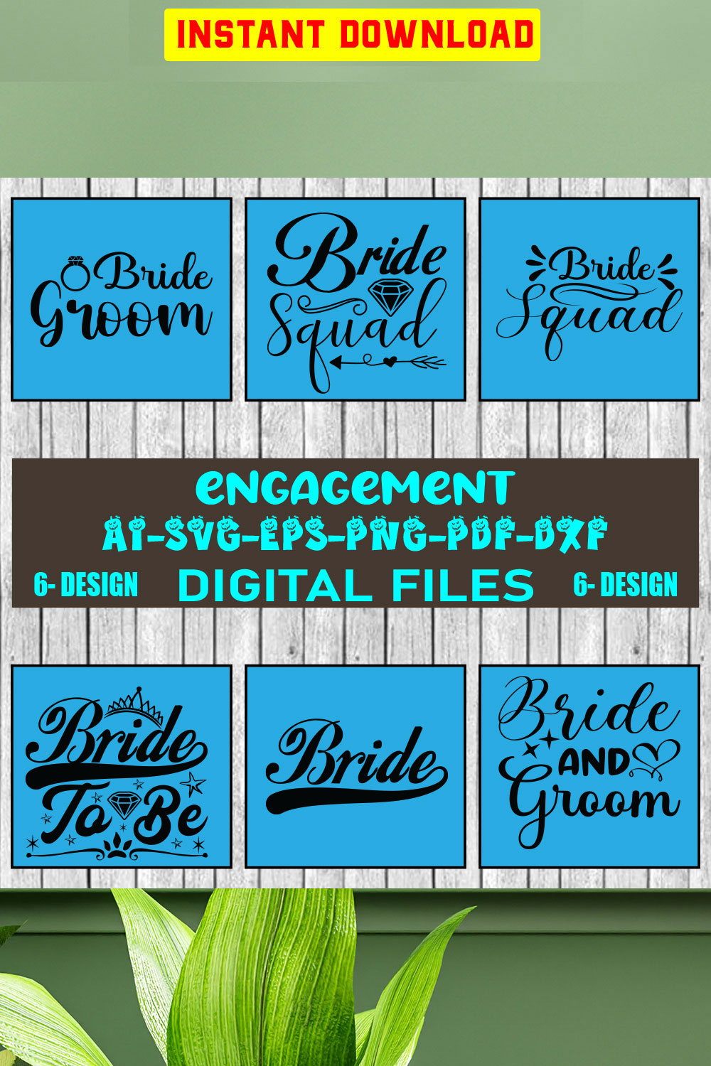 Engagement SVG Design Bundle Vol-02 pinterest preview image.