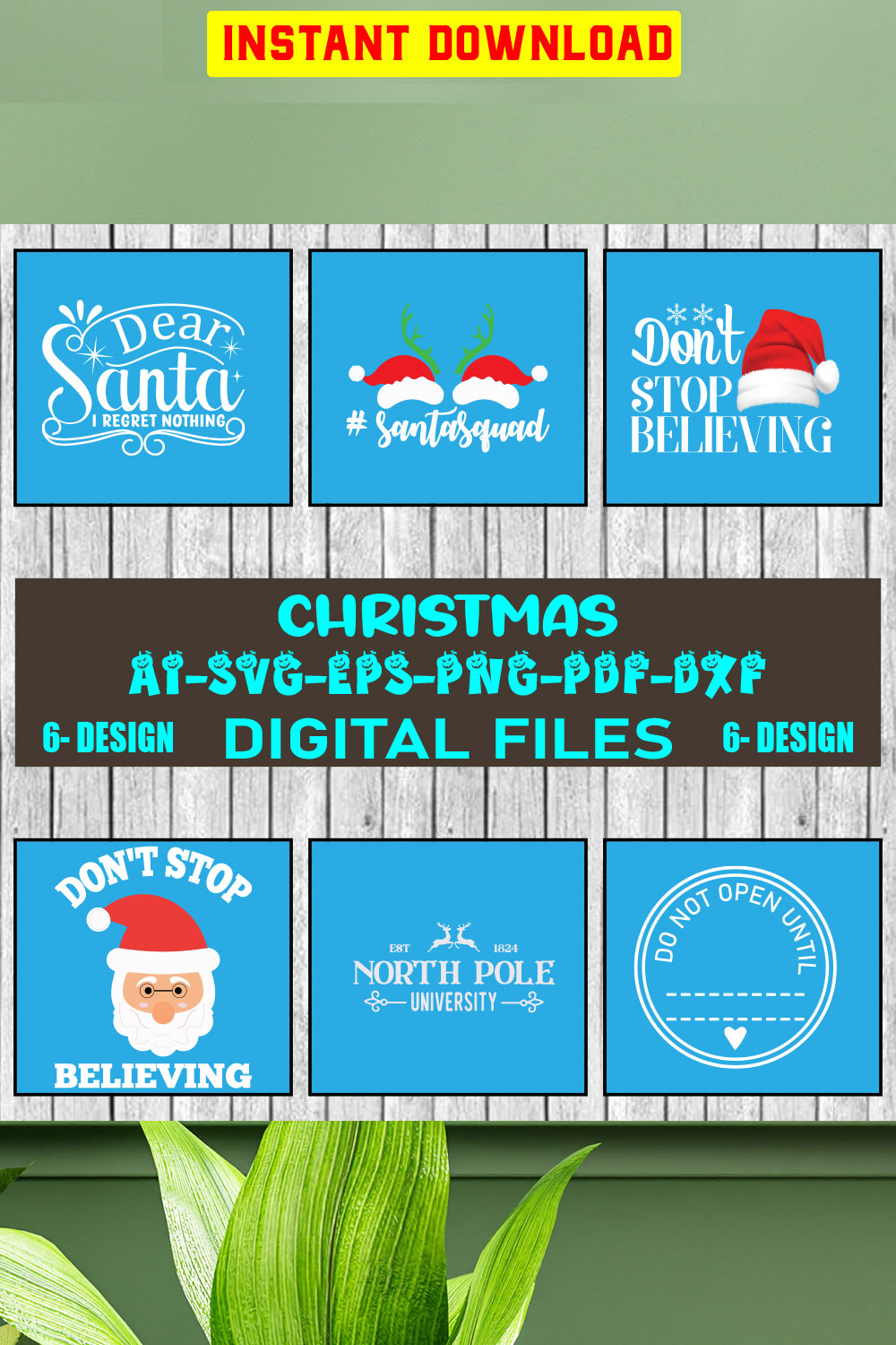 Christmas SVG Bundle Merry Christmas Svg Christmas Svg Christmas Ornaments svg Winter Svg Funny Christmas Bundle svg Vol-18 pinterest preview image.