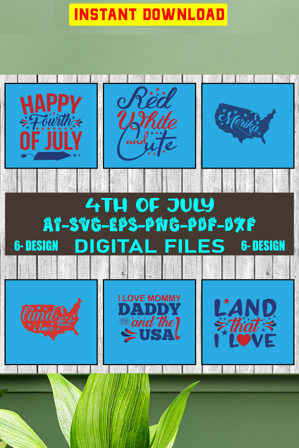 4th of july svg bundle, Fourth Of July Svg, 4th Of July Svg, America Svg, Vol-06 pinterest preview image.