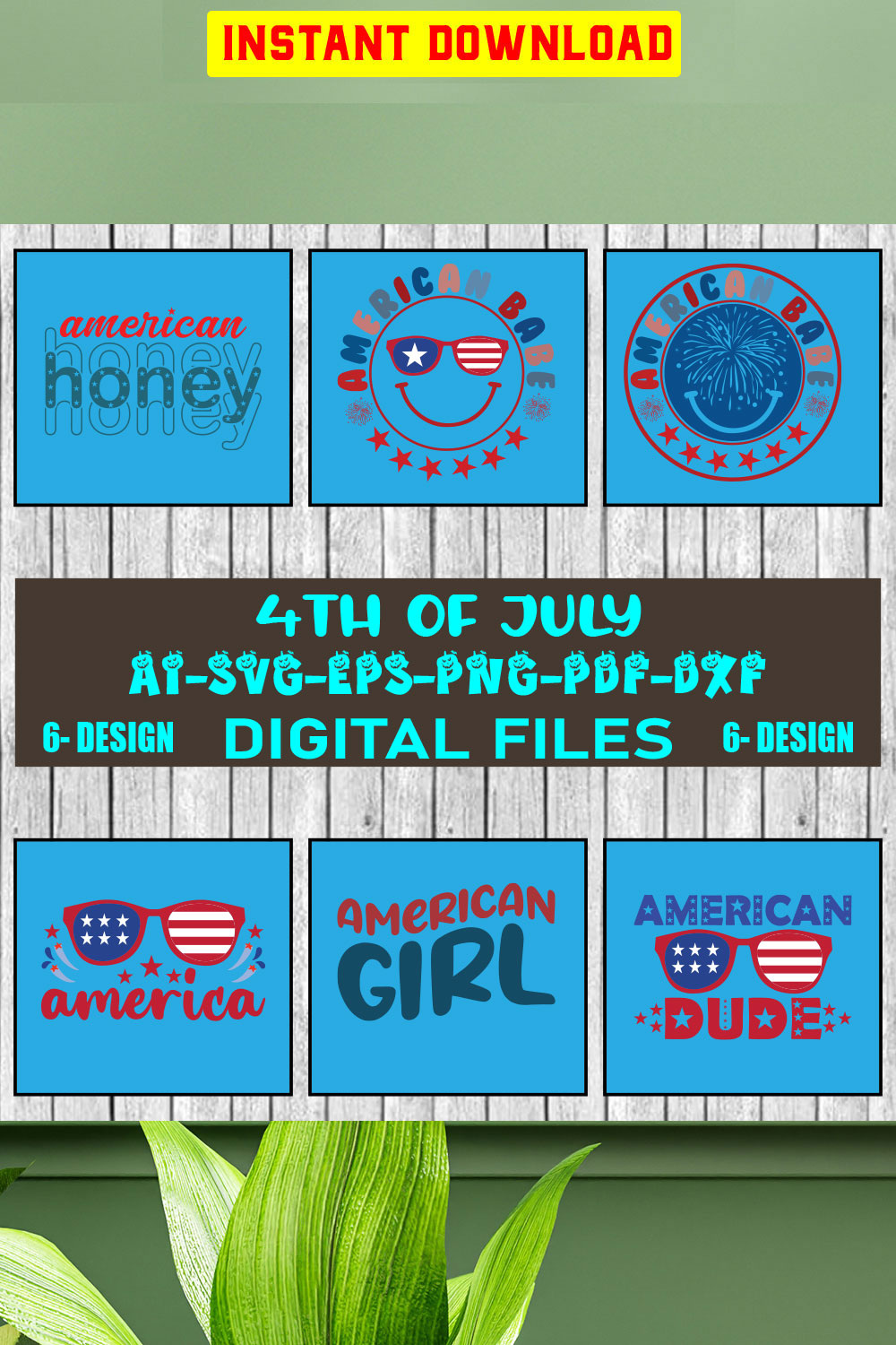 4th of july svg bundle, Fourth Of July Svg, 4th Of July Svg, America Svg, Vol-09 pinterest preview image.