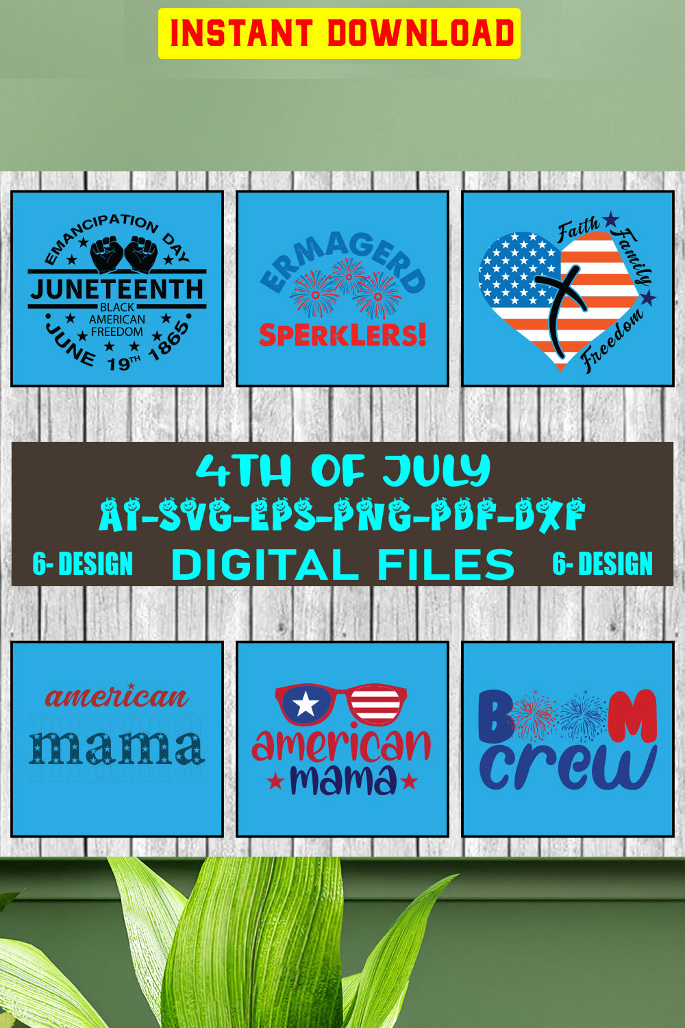 4th of july svg bundle, Fourth Of July Svg, 4th Of July Svg, America Svg, Vol-10 pinterest preview image.