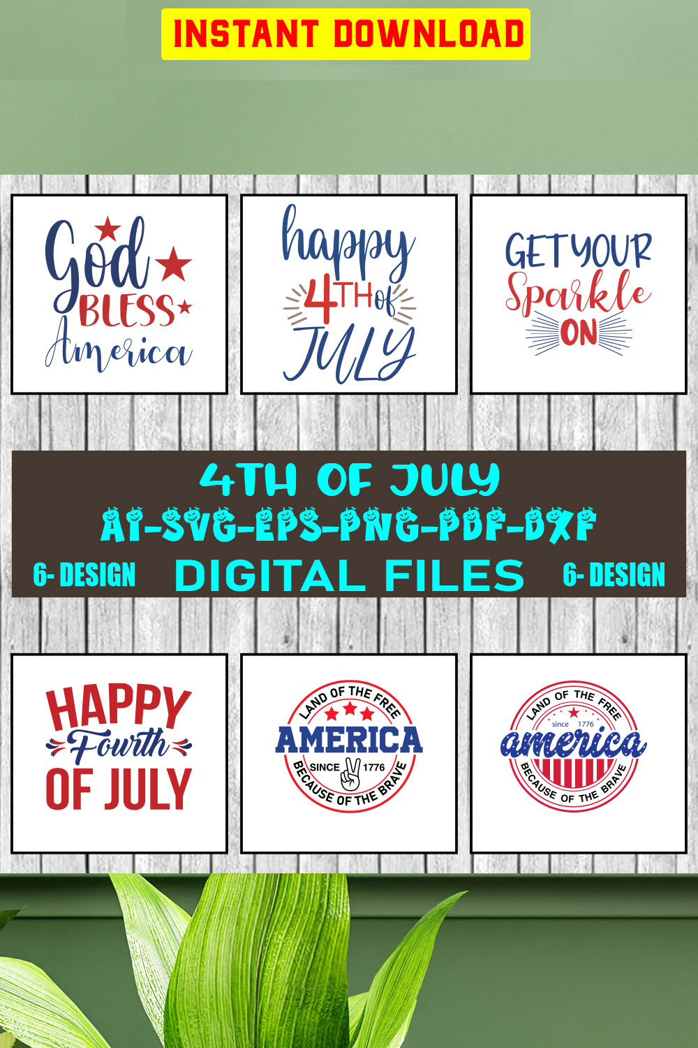 4th of july svg bundle, Fourth Of July Svg, 4th Of July Svg, America Svg, Vol-02 pinterest preview image.