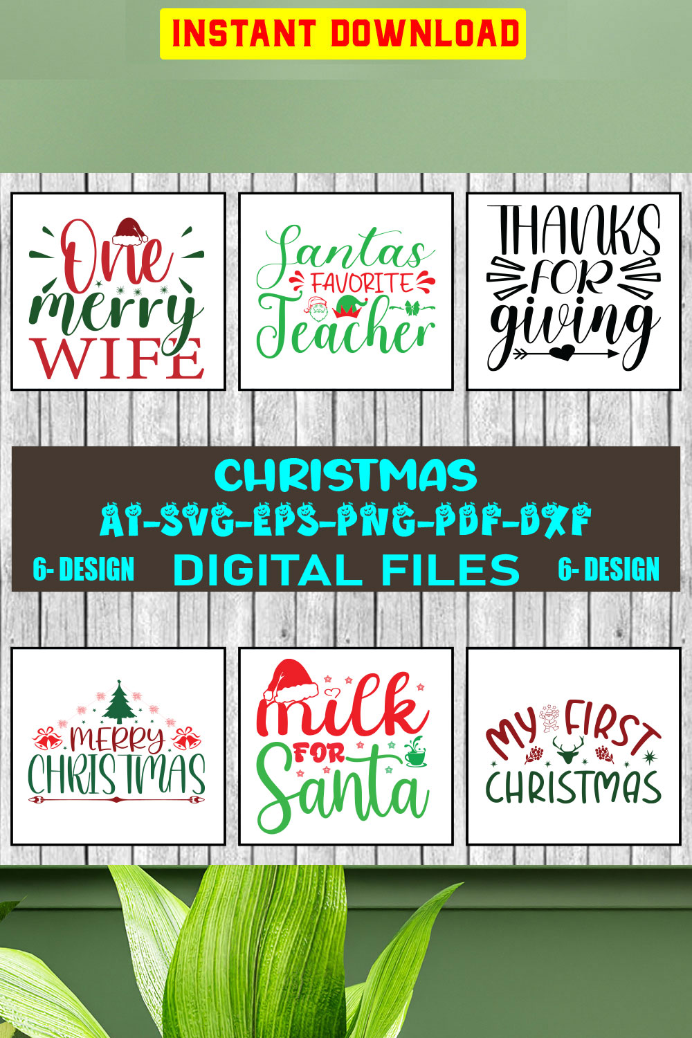 Christmas SVG Bundle Merry Christmas Svg Christmas Svg Christmas Ornaments svg Winter Svg Funny Christmas Bundle svg Vol-31 pinterest preview image.