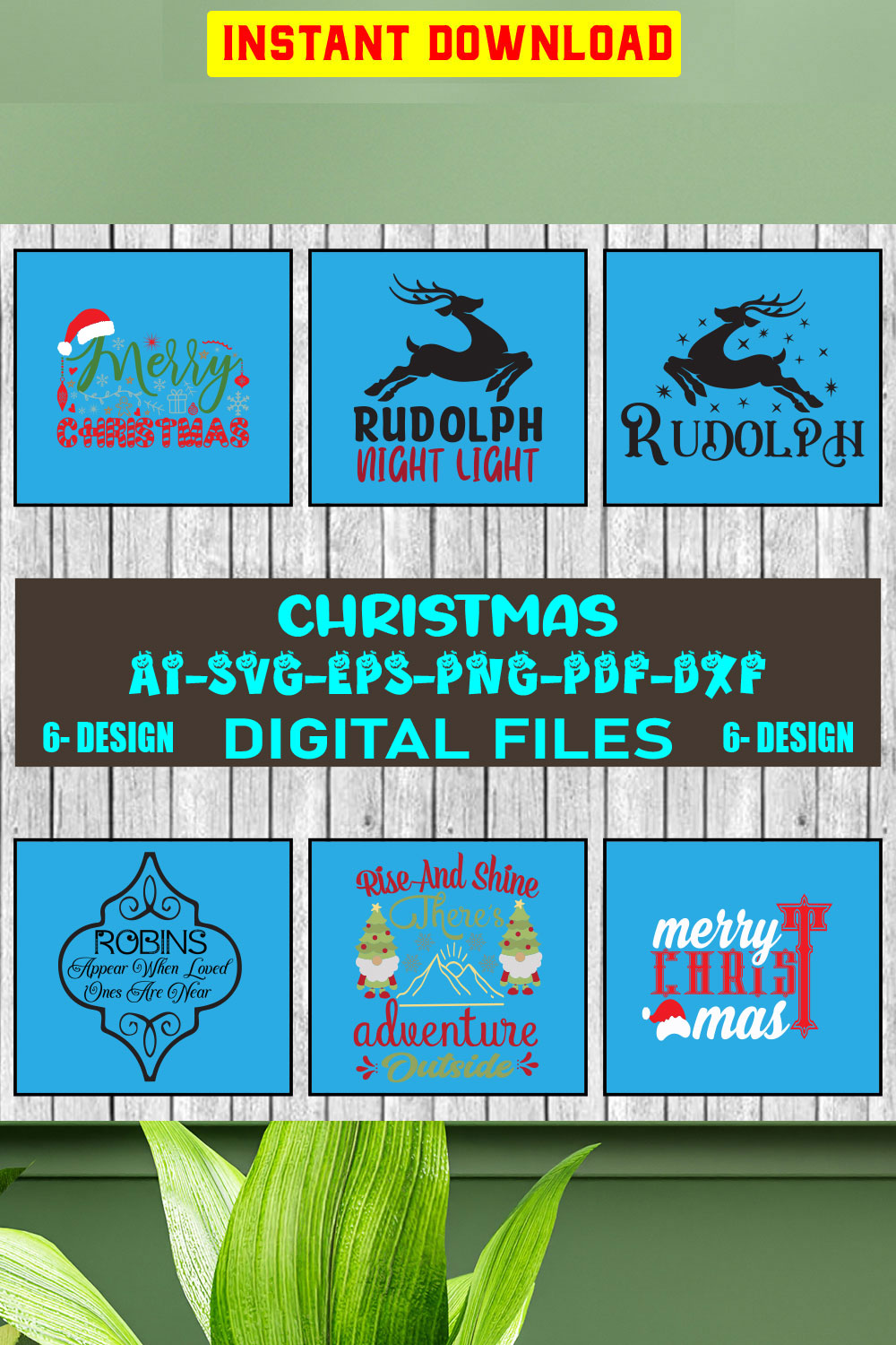 Christmas SVG Bundle Merry Christmas Svg Christmas Svg Christmas Ornaments svg Winter Svg Funny Christmas Bundle svg Vol-22 pinterest preview image.