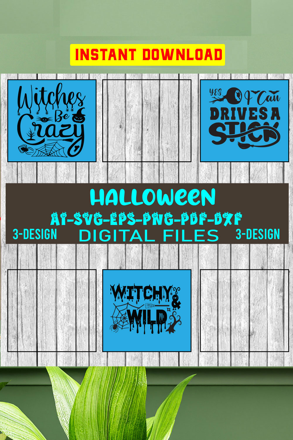 Halloween Svg Bundle, Halloween Bundle, Witch svg, Ghost svg, Pumpkin svg, Halloween Vector, Cricut, Funny Mom Svg Vol-17 pinterest preview image.