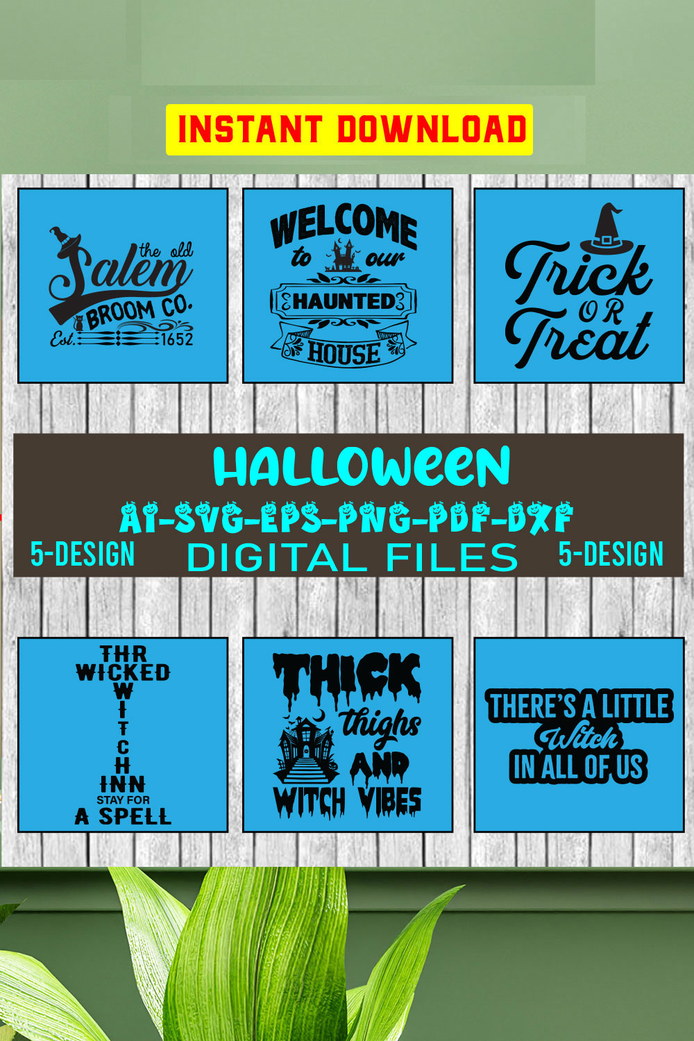 Halloween Svg Bundle, Halloween Bundle, Witch svg, Ghost svg, Pumpkin svg, Halloween Vector, Cricut, Funny Mom Svg Vol-08 pinterest preview image.