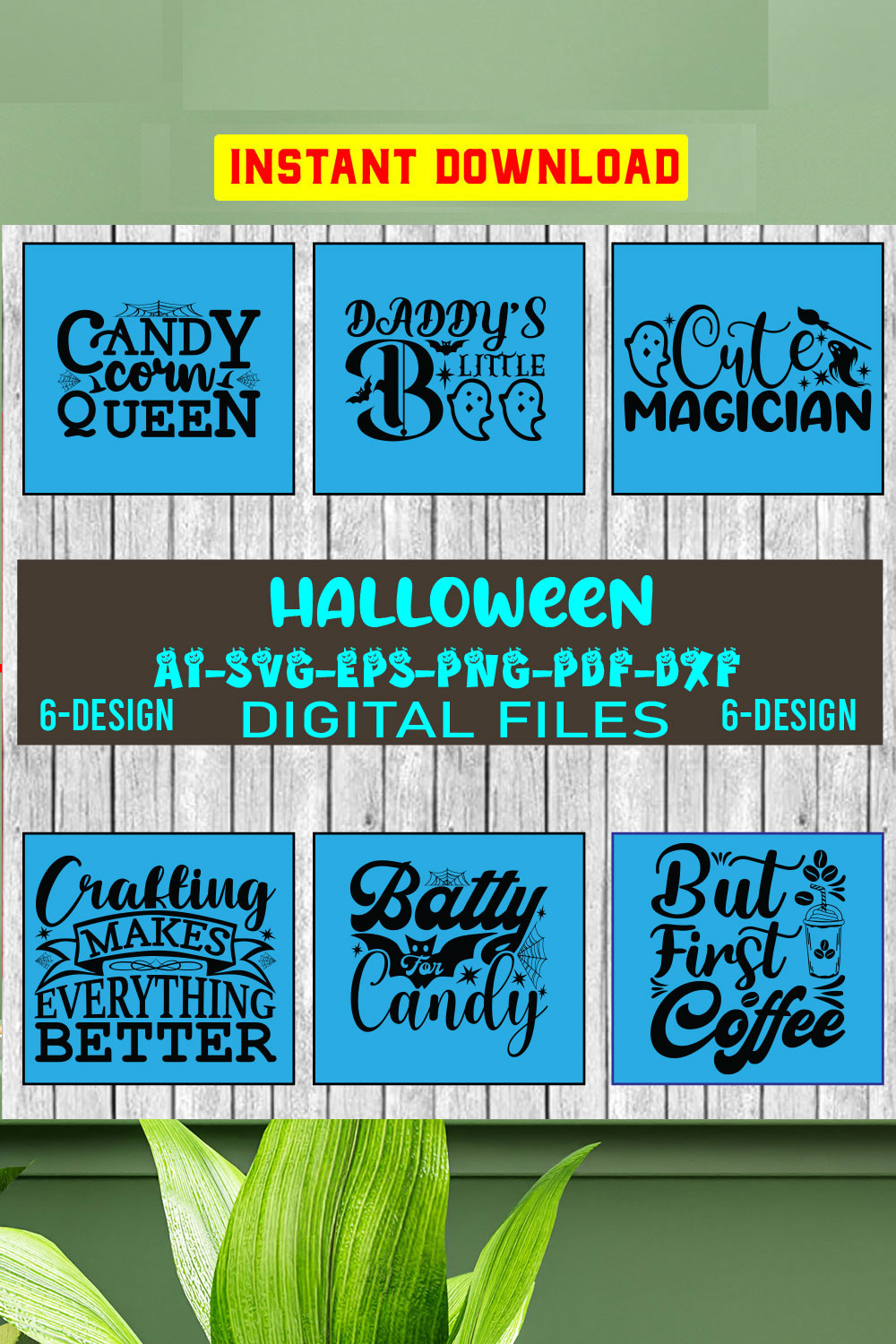 Halloween Svg Bundle, Halloween svg, Fall Svg, Sarcastic Svg, Cameo, Funny Mom Svg, Witch Svg, Ghost Svg, Dxf Png Svg Cut Files for Cricut Vol-01 pinterest preview image.