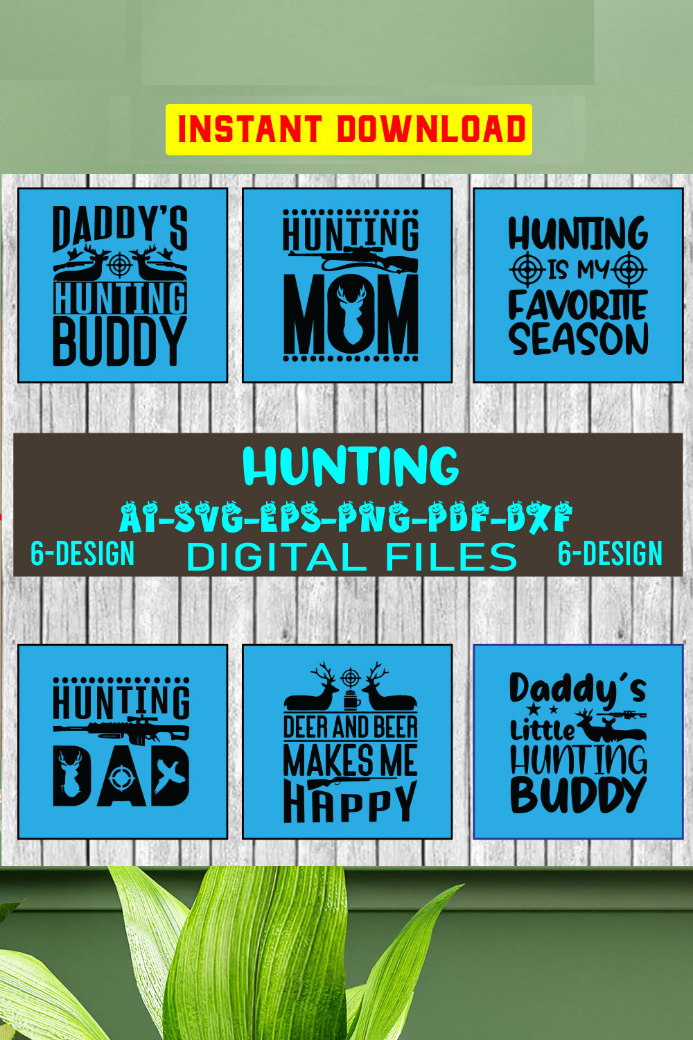 Hunting Svg Bundle, Hunter Svg, Deer Hunting Svg, Hunting Season SVG, Deer Hunting Svg, Hunting Cut File pinterest preview image.