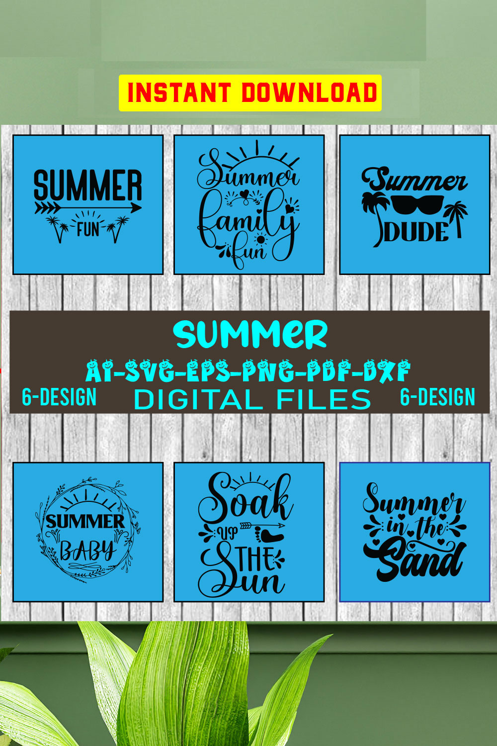 Summer SVG Bundle, Summer Svg, Beach Svg, Summertime Svg, Vacation Svg, Summer Cut Files, Cricut, Png, Svg Vol-03 pinterest preview image.