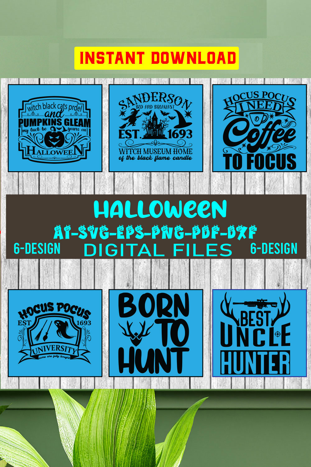 Halloween Svg Bundle, Halloween svg, Fall Svg, Sarcastic Svg, Cameo, Funny Mom Svg, Witch Svg, Ghost Svg, Dxf Png Svg Cut Files for Cricut Vol-03 pinterest preview image.