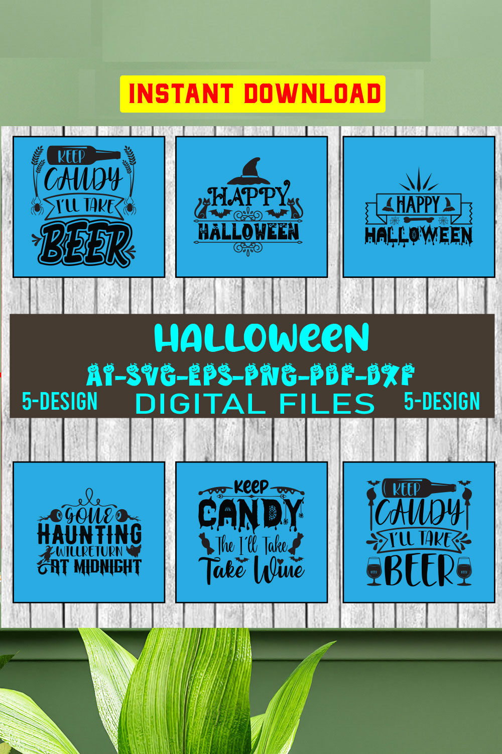 Halloween Svg Bundle, Halloween Bundle, Witch svg, Ghost svg, Pumpkin svg, Halloween Vector, Cricut, Funny Mom Svg Vol-15 pinterest preview image.