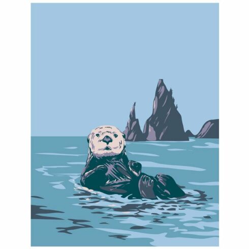 Sea Otter Olympic  National Park WPA cover image.