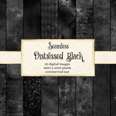 Distressed Black Textures cover image.