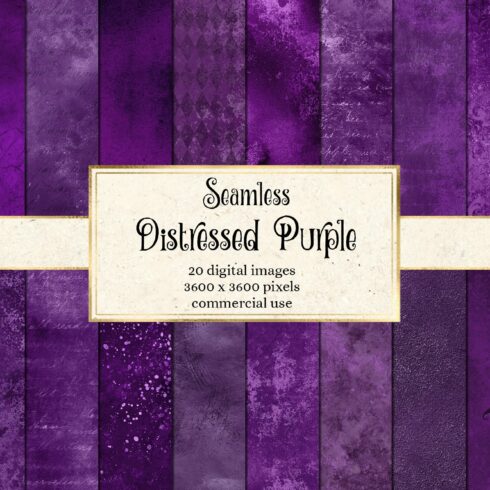 Seamless Distressed Purple Textures cover image.