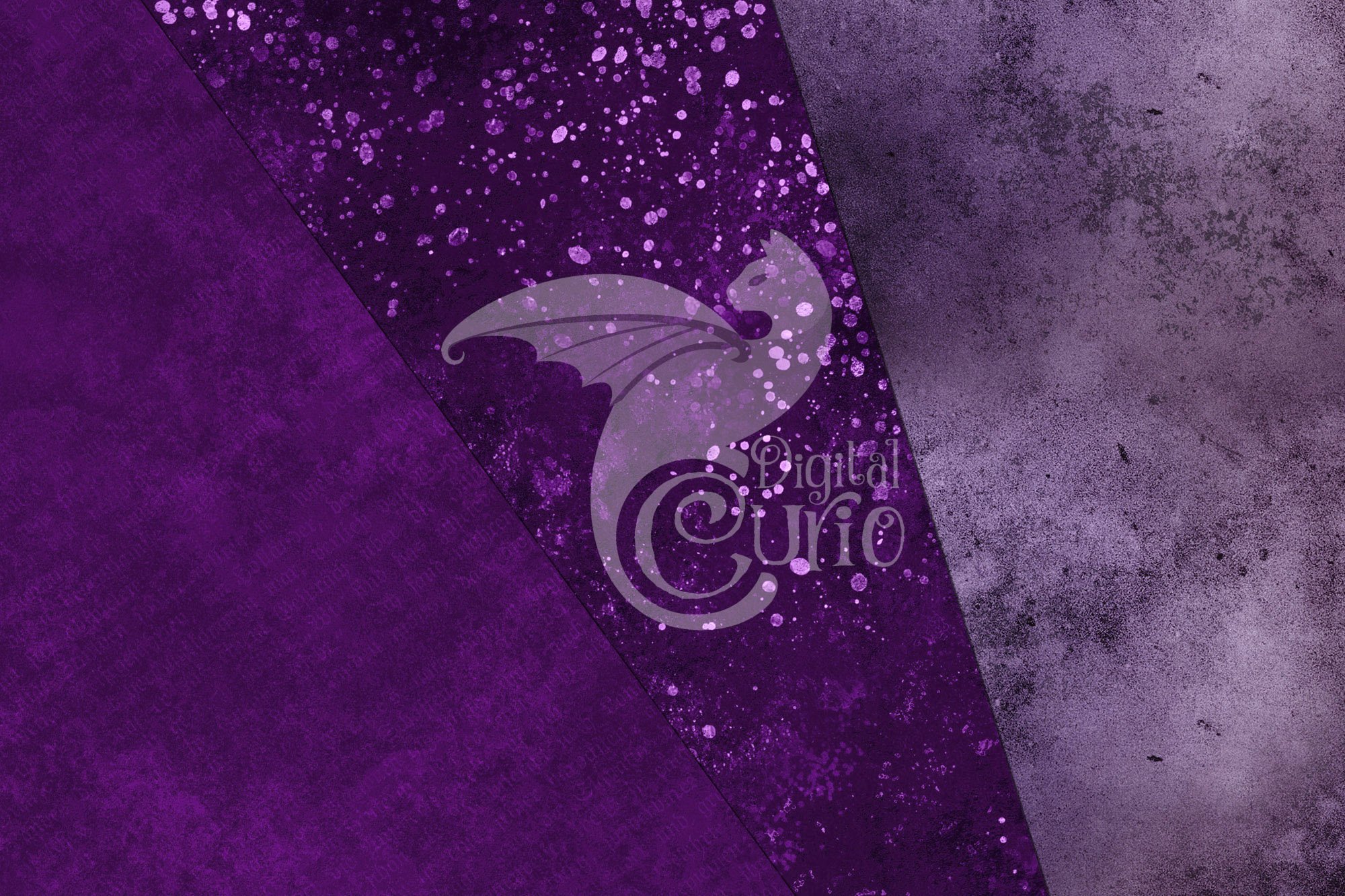 Seamless Distressed Purple Textures preview image.