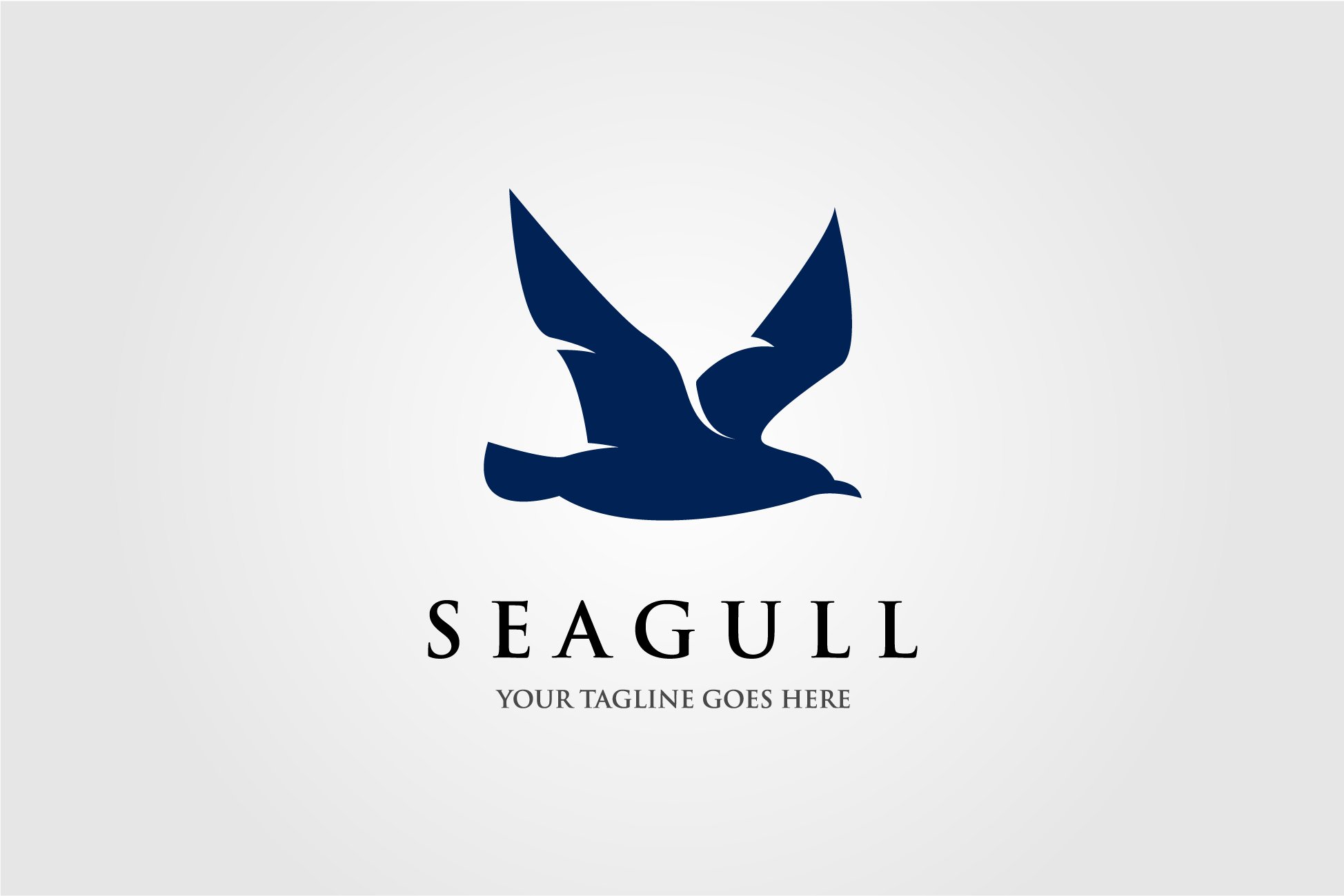 seagull logo icon designs vector cover image.