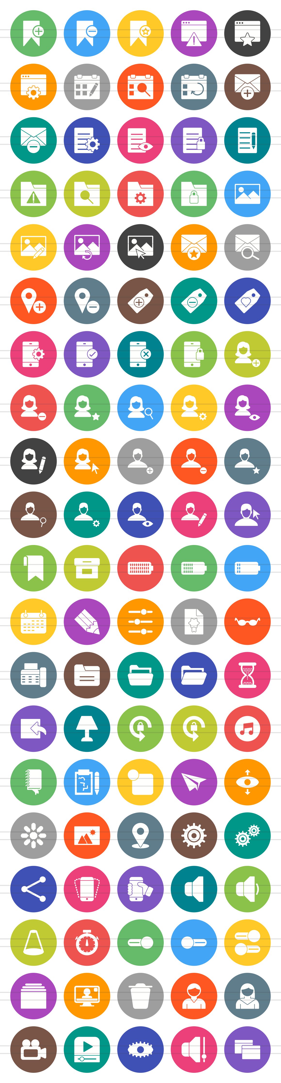 100 App & Web Interface Filled Icons preview image.