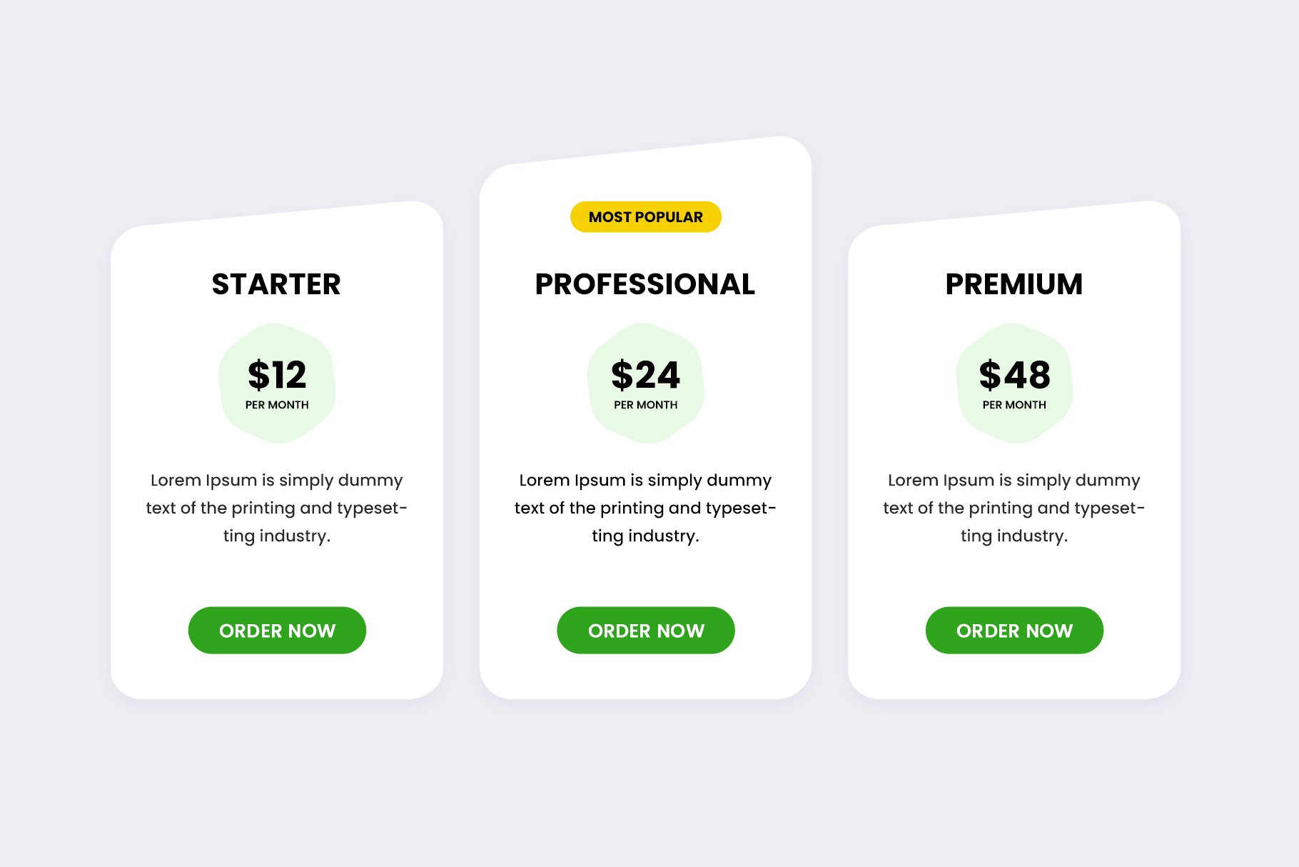 Pricing Tables preview image.