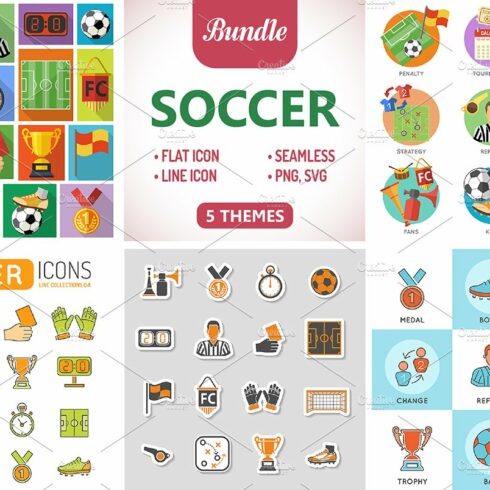 Soccer Icons & Stickers cover image.