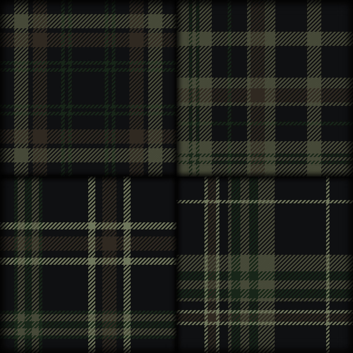 Vintage plaid pattern set-Only $9 preview image.