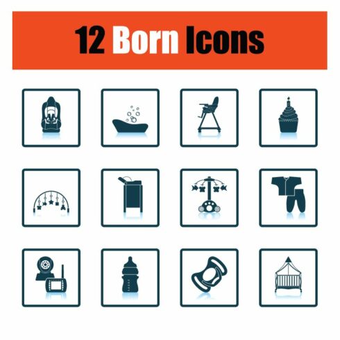 Set of born icons cover image.
