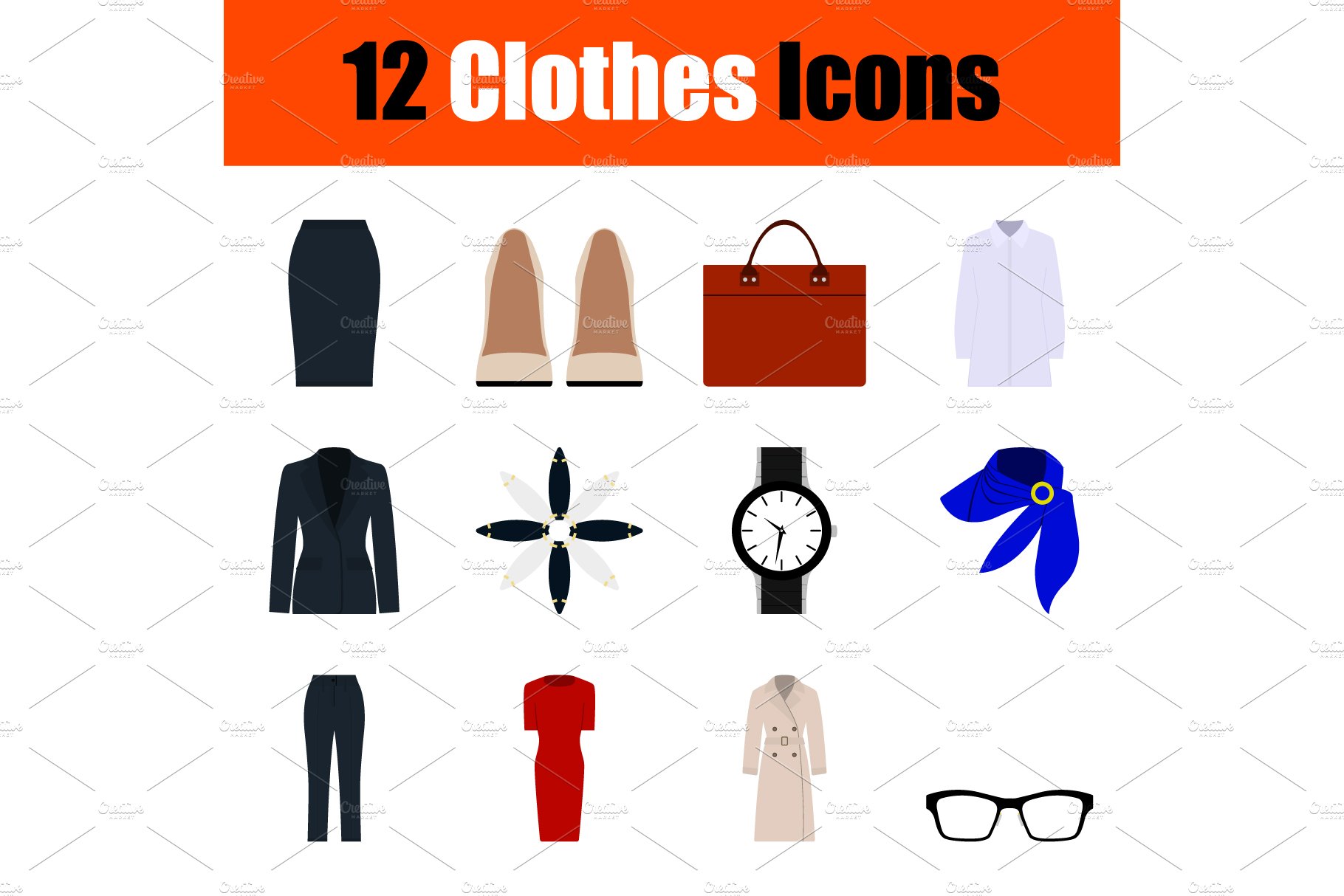 Clothes Icon Set cover image.