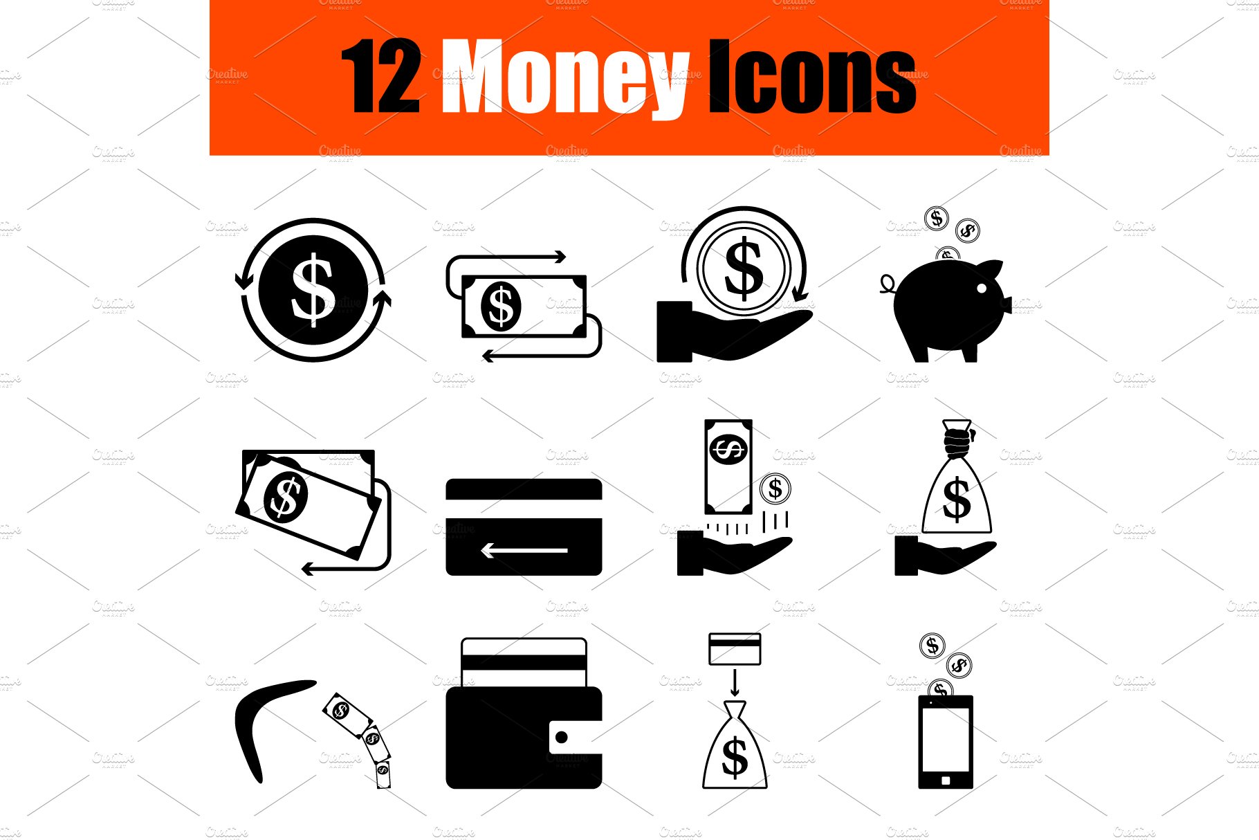 Money Icon Set cover image.