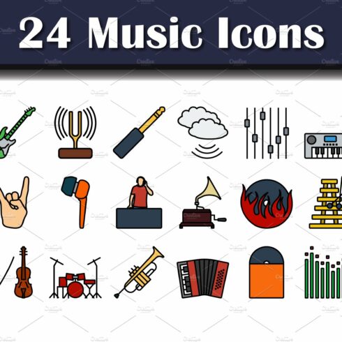 Music Icon Set cover image.