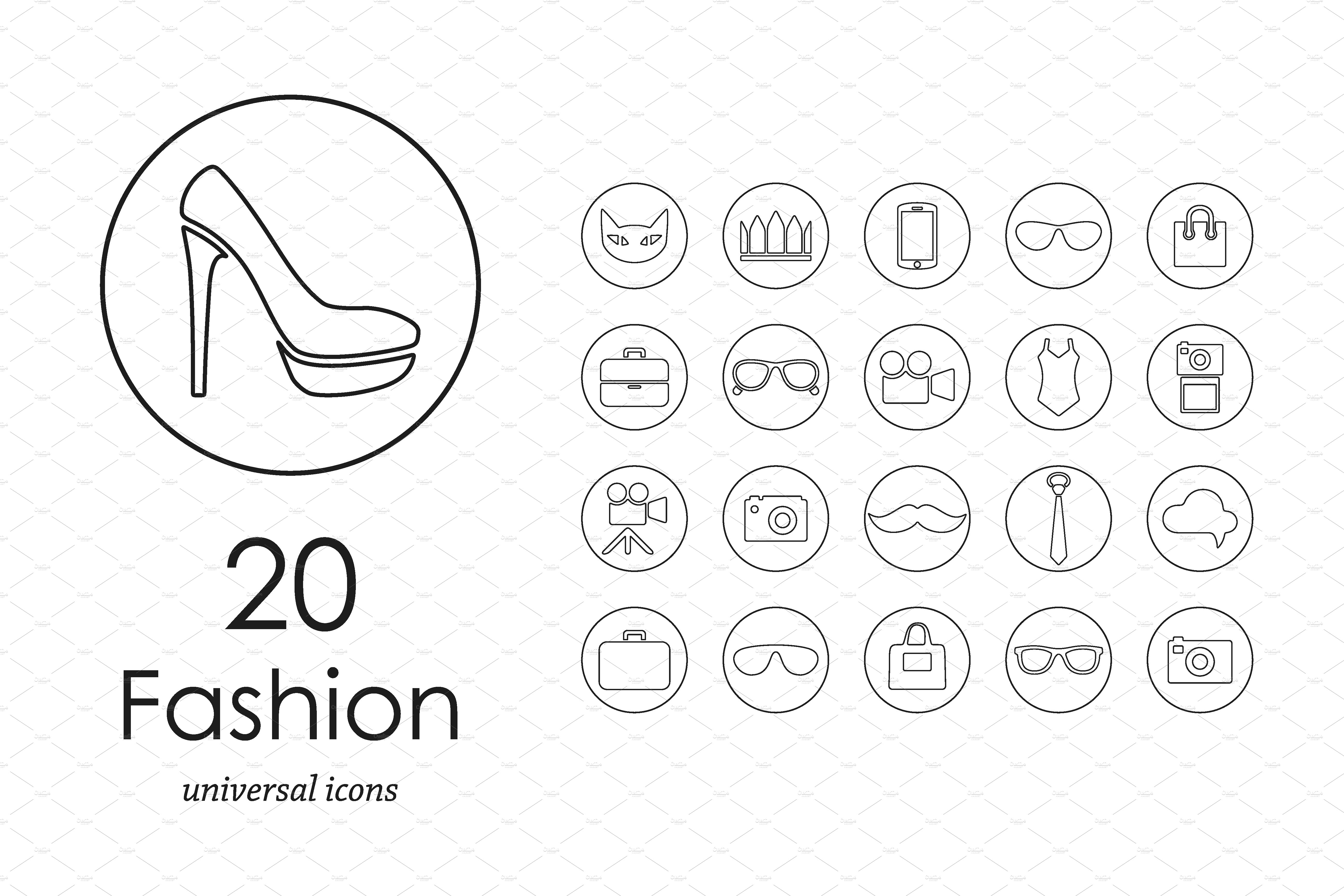 20 fashion icons preview image.