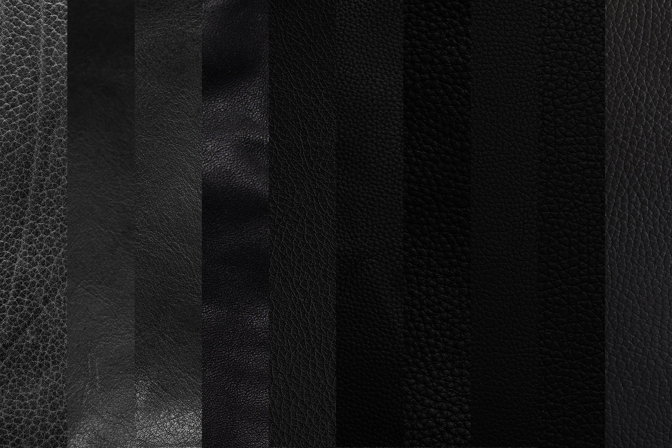 10 Black Leather Textures preview image.