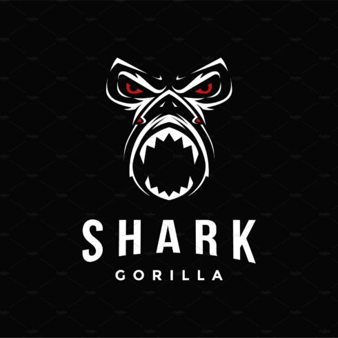 Powerful gorilla and shark logo cover image.