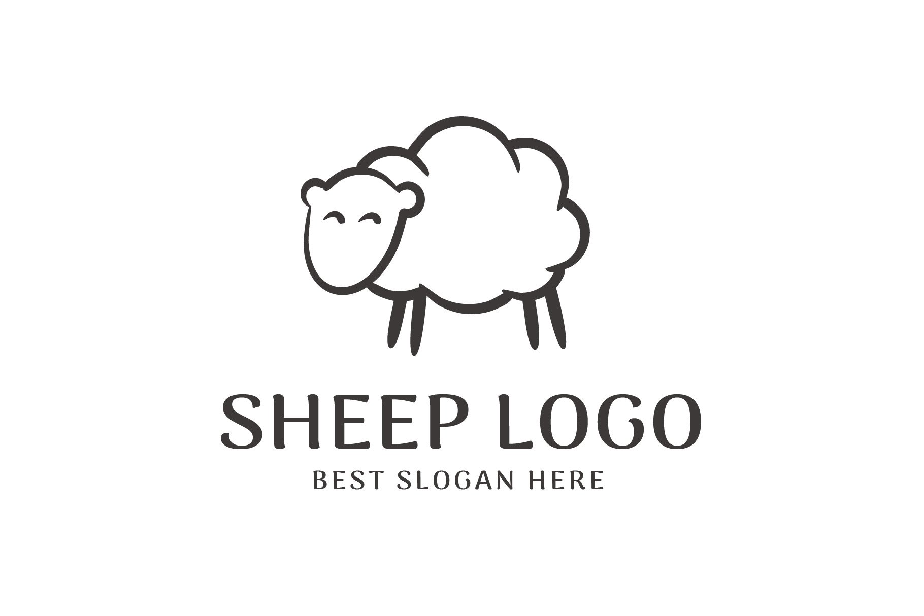 Minimal sheep logo cover image.