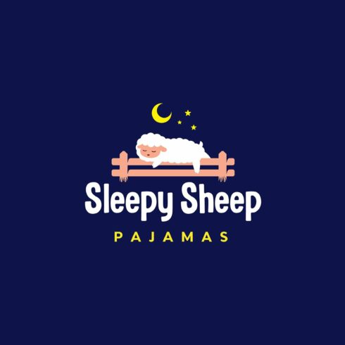 Sheep Cartoon Logo Design Vector cover image.