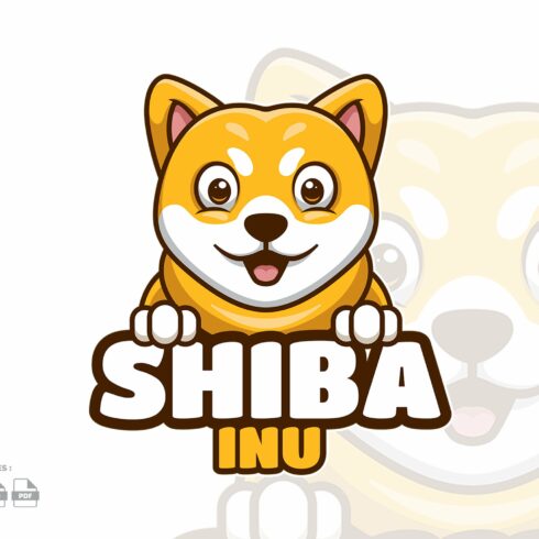 Shiba INu Pets Cartoon Logo cover image.