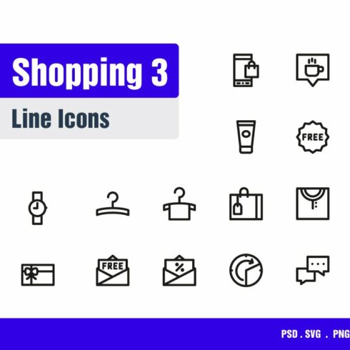 Shopping Icons #3 cover image.