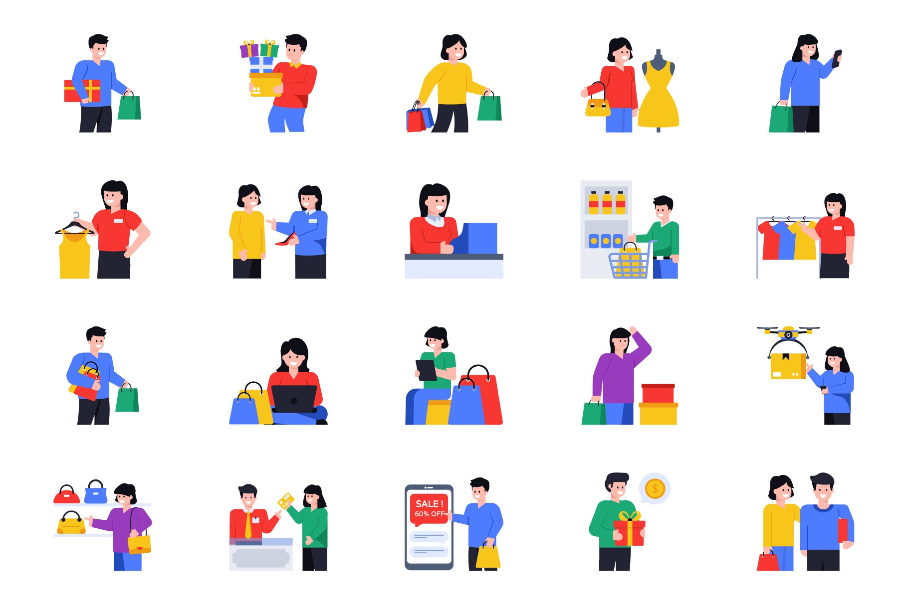 shopping and retail icons preview 5 847