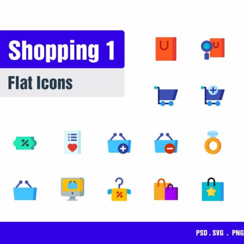 Shopping Icons #1 cover image.
