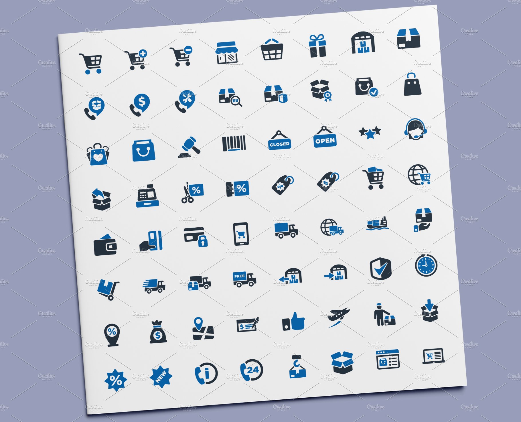 Shopping Icons cover image.