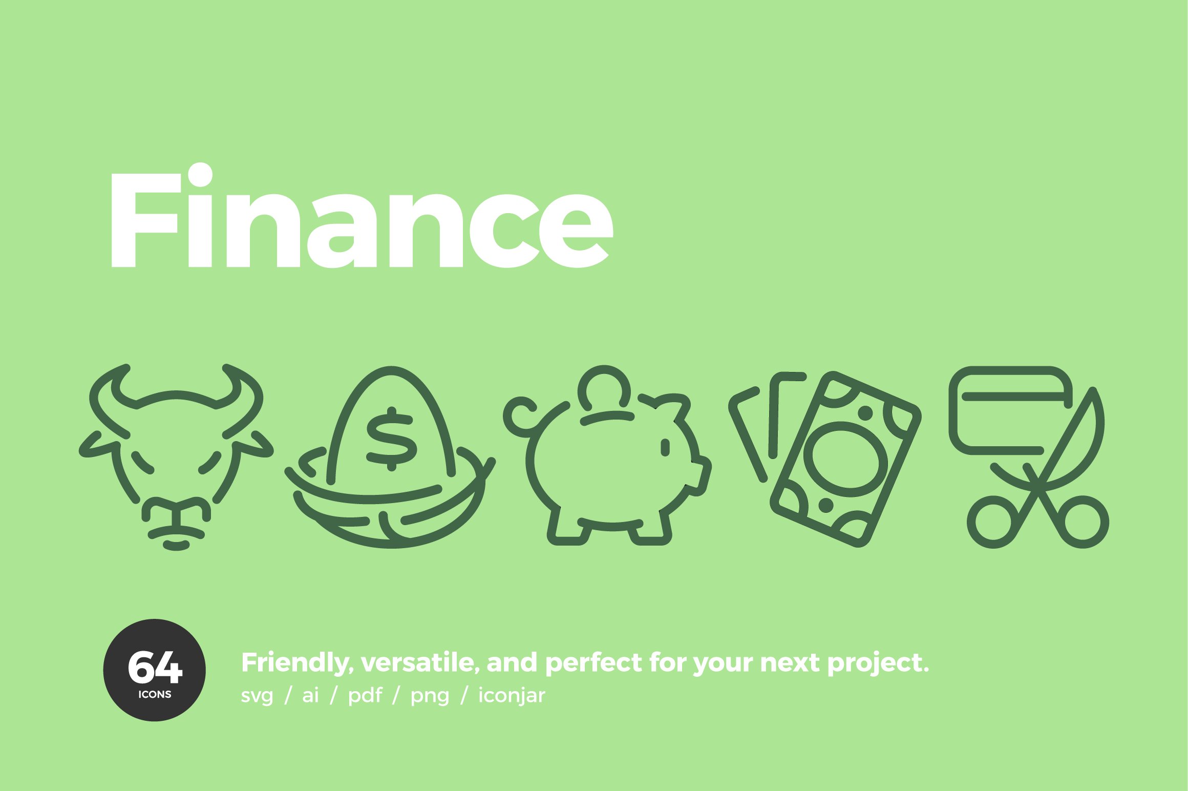 Finance Icons — Pixi Line cover image.