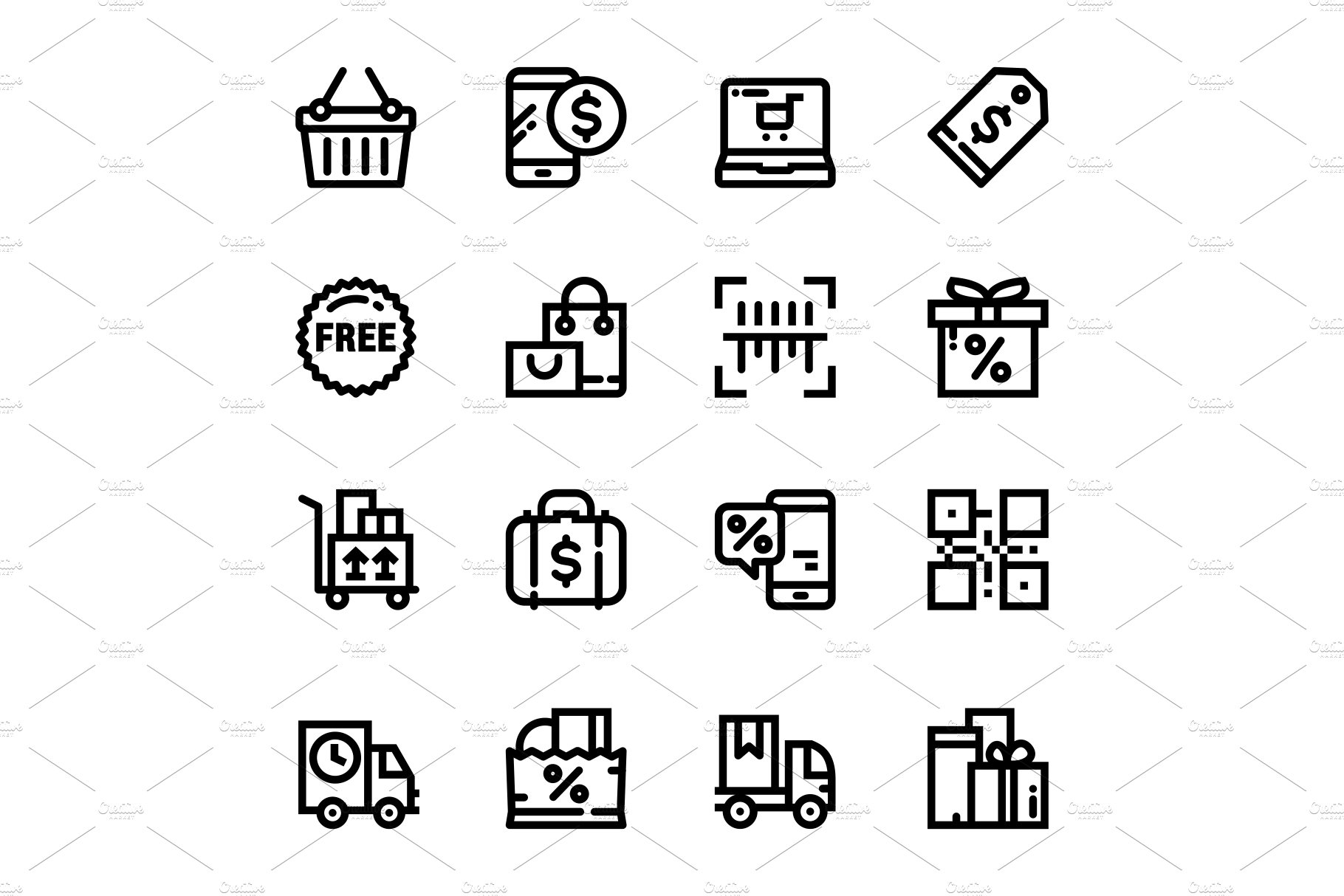 Shopping, Sale Icons Pack 2 cover image.