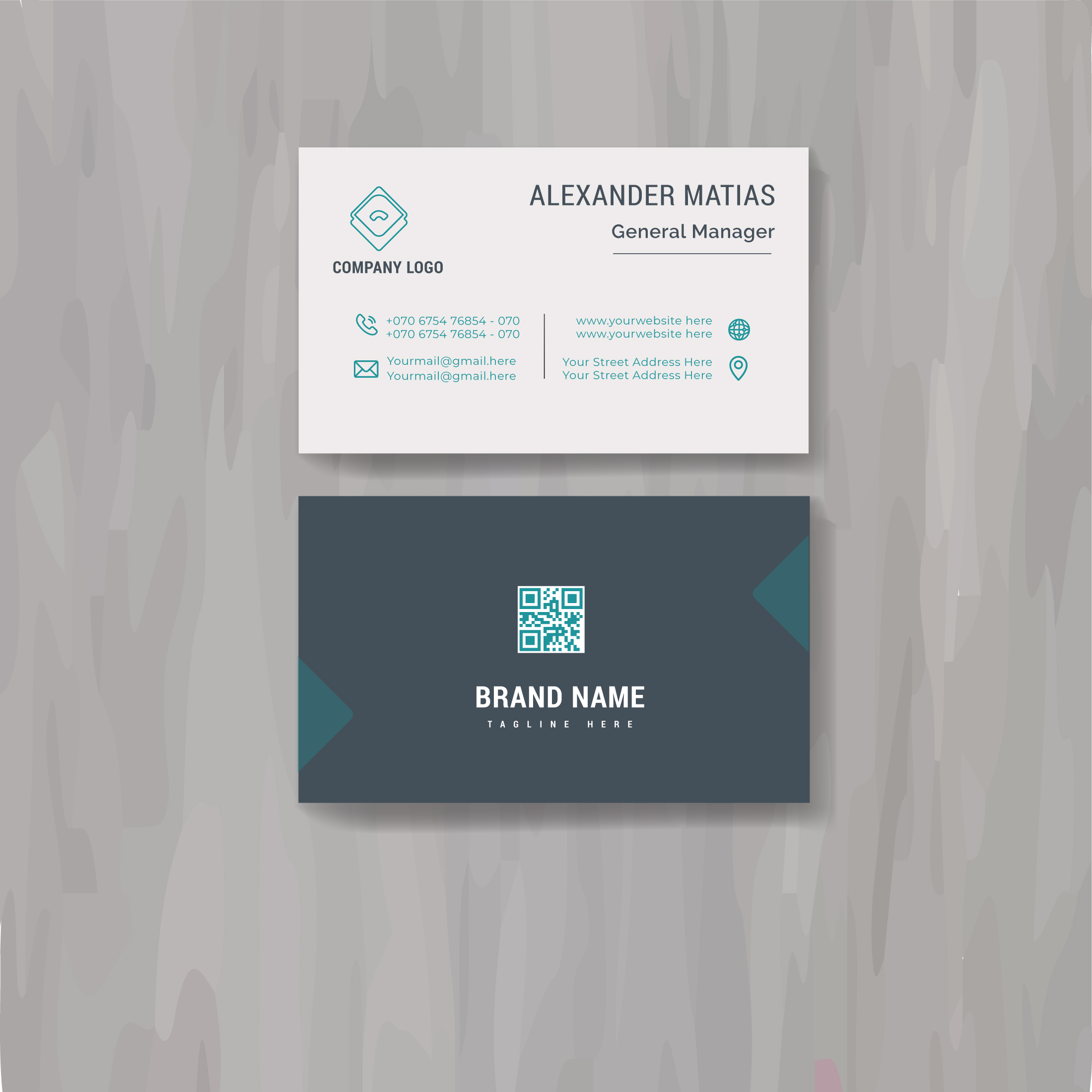 simple business card layout.corporate business card template layout. vector illustration.stationery design 13 166