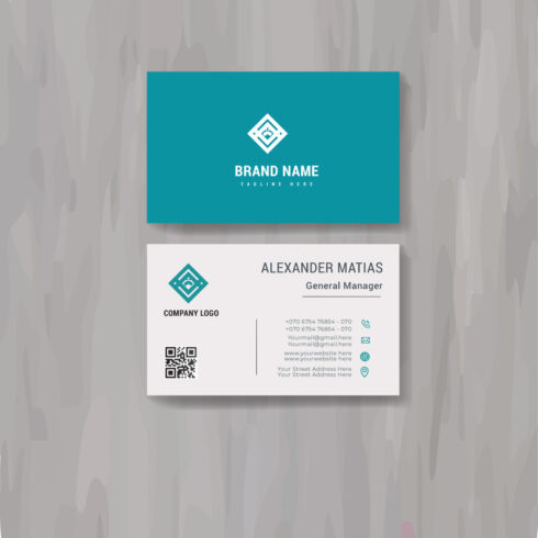 5 corporate business card template layout Vector illustration Stationery design cover image.
