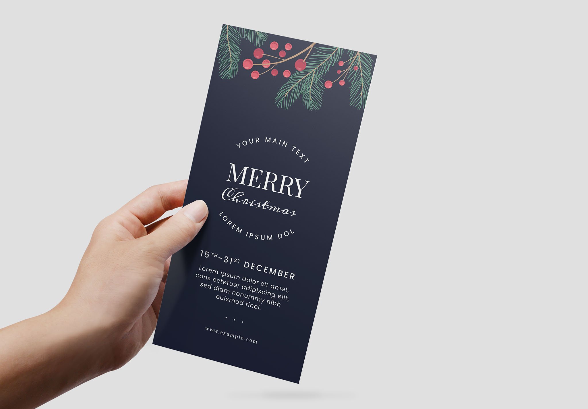 simple christmas menu poster for adobe illustrator dl hand 948